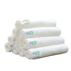 Eco friendly Natural Bamboo Fiber Kitchen Washing Dish Towels Cleaning Cloths