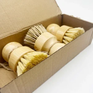 Eco-friendly Natural Vegetable Potato Scrub Dish Brush Bottle Pot Brush Sisal Bristle Kitchen Brushes