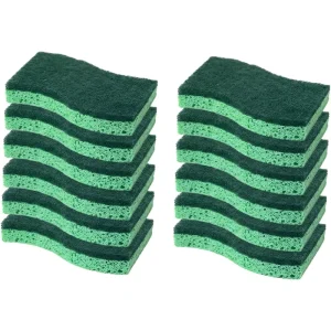 Eco friendly Non Scratch High Absorption Kitchen Cellulose Cleaning Cloth Scouring Pads Dishwashing Sponge Scrub House Cleaning