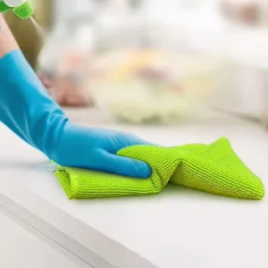 Eco-friendly Square Microfiber Polishing Rag Kitchen Cleaning Towels 40x40cm 250gsm High Absorption Quick Drying