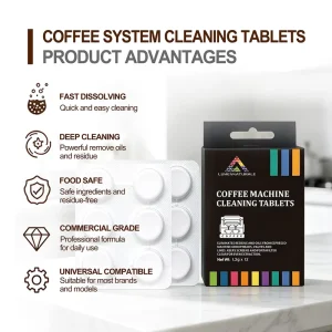 Effective Cleaning Coffee Machine Cleaner Tablets OEM Coffee Cleaning Tablets for Various Coffee Machines