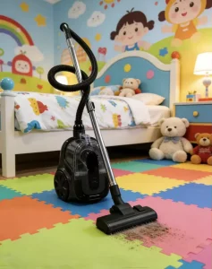 Electric Battery Powered Cyclone Canister Vacuum Cleaner 5m Cord Lightweight Portable Dry Hotel Household Use 850W