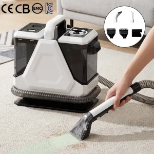 Electric Hand Held Home Wet Dry Carpet Washer Machine for Sofa Upholstery Extractor Portable Spot Remover Car Hotel Commercial