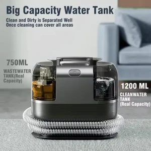 Electric Hand Held Household Carpet & Upholstery Steam Cleaner with High-Temperature Spot Cleaning Wet/Dry Function
