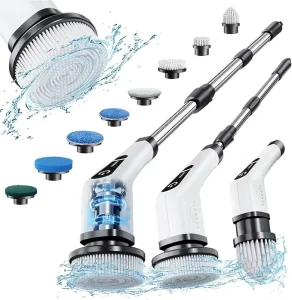 Electric Scrubbing Brush Sink Tile Bathroom Kitchen Electric Spin Scrubber Floor Wall Cleaning Rechargeable Window Cleaner