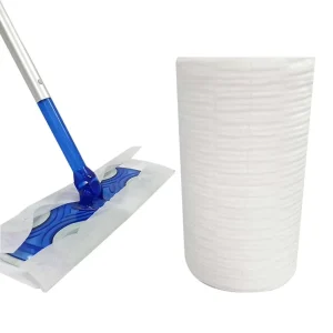 Electrostatic Dust Removal Disposable 100% Cotton Spunlace Nonwoven Cleaning Floor Mop Cloth Wipes