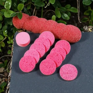 Environmentally Friendly Biodegradable Soft Wood Pulp Makeup Remover Sponge Colored Compressed Cellulose Cleansing Scouring Pads