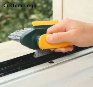Ergonomic Handle 4 in 1 Cleaning Brush Set with Custom Logo for Carpet and Bathroom Use