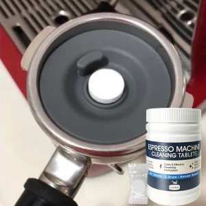 Espresso Coffee Maker Machine Cleaner Agent 50 Solid Tablets for Grease Stains Remover Descaler Effective Cleaning