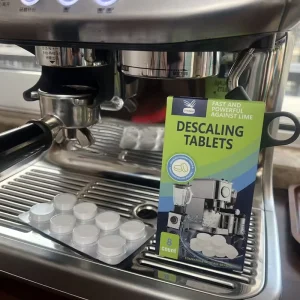 Espresso Coffee Maker Machine Cleaner Agent 8 Solid Tablets for Grease Stains Remover Descaler Effective Cleaning