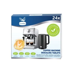Espresso Machine Cleaner Tablets Lemon Fragrance Easy to Use Formula for Fast Dissolving Limescale Coffee Oil Removal