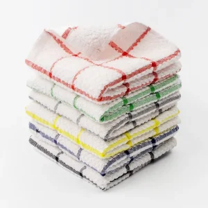 Esun 100% Cotton Kitchen Cleaning Cloths Super Absorbent and Lint Free Dish Towels for Drying Dishes and Tables