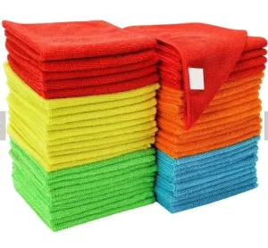Esun 30x30cm Lint-Free Microfiber Cleaning Cloth Super Absorbent Car Washing Towel for Household Use