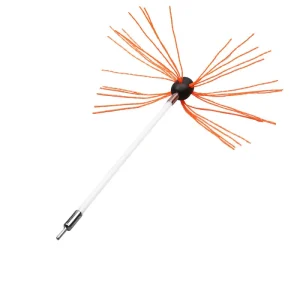 Esun Chimney Sweep Cleaning Brush Tool Kit Stainless Steel and Plastic for Home Fireplace Flue Use