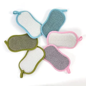 Esun Dual Sided Dish Scrub Scouring Sponge All Purpose Kitchen Cleaning Cloth for Dishwashing