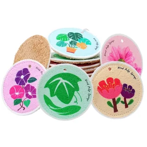 Esun Eco Friendly Dual Sided Non Scratch Natural Loofah Cellulose Scrub Sponge All Purpose Reusable Kitchen Scouring Pad Strong
