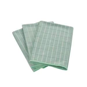 Esun Green Microfiber Bamboo Cleaning Wipes Towel 40x40cm Super Water Absorption 30g Household Bathroom Kitchen Glass Window