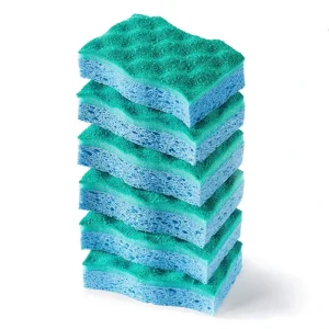 Esun Heavy Duty Scrub Sponges Durable Kitchen Dishes Cleaning Lufa Sponge Cellulose Wood Pulp Sponge Scouring Pads Readily