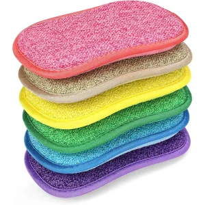 Esun Microfiber Reusable Dish Sponge Non Scratch Kitchen Cleaning Eco Friendly Super Water Absorption Strong Decontamination
