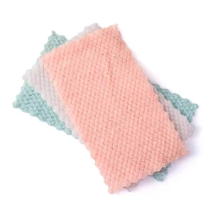 Esun Super Absorbent Coral Velvet Dish Cloths Microfiber Kitchen Home Cleaning Product for Washing Dishes