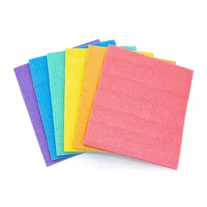 Esun Swedish Kitchen Cleaning Dishwashing Towel Reusable Cellulose Sponge Biodegradable Eco Dish Wash Sponge Cloth Dishcloth