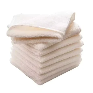 Esun Thickened Super Absorbent Bamboo Fiber Dishcloth White Microfiber Kitchen Cleaning Cloth Towel