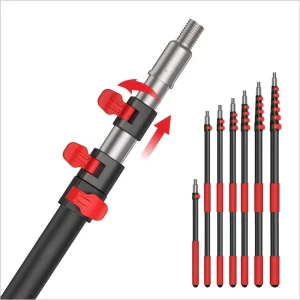 Extenclean Aluminum Alloy Telescopic Pole with Bending and Cutting Services Any-height Locked Factory Direct Sell