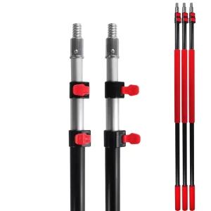 Extendable Garden Tool Pole with Telescoping Flexible Broom Handle for Fruit Picker and Other Cleaning Tasks