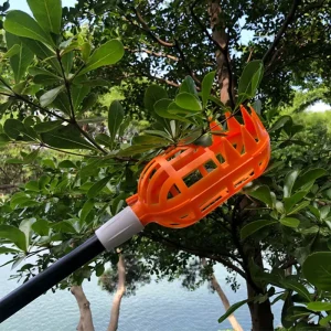 Extension Manufacturer Aluminum Extension Rod Tool with Basket Telescopic Fruit Picker Pole for Fruit Picker