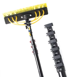Extention 9 Meters Water Fed Telescopic Window Cleaning Pole Kit With Brush for Glass Washing Tools