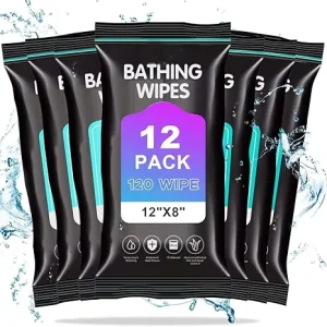 Extra Large Disposable Body Cleansing Wipes for Adults Soft Fragrance Bath Wipes No Rinse Required
