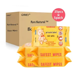 Extra Large Size Baby Wipes 99% Water Based Unscented Hypoallergenic Cleansing Moisturizing Wipes