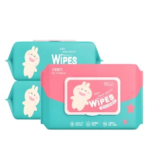 Extra Thick Disposable Baby Wet Wipes with Purified Water Formula for Sensitive Newborn Skin Cleansing at Home and Outdoor Trips