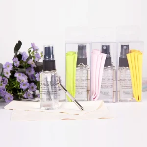 Eyeglass Cleaner 30ml Eco Friendly Silkscreen Custom Logo Glasses Cleaning Kit Microfiber Cloth Optical
