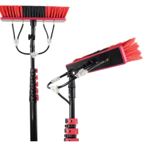 FF5454 Water Fed Pole Telescopic Cleaning Brush Conservatory Roof Window Glass Roof Photovoltaic Panel Cleaning Brush