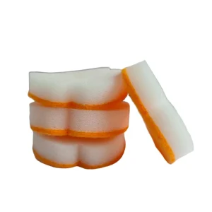 FF5487 Flower Kitchen Scrub Sponges Non-Scratch Dish Sponges Double Sided Cleaning Scouring Sponge for Dishes Pots Pans Sink