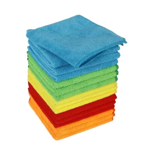 FF5689 Soft Super Absorbent Kitchen Microfiber Towel Bulk Reusable Washable Dish Cleaning Cloths