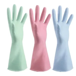 FF678 Reusable Laundry Kitchen Dishwashing Gloves Waterproof Non Slip Latex Rubber Household Gloves
