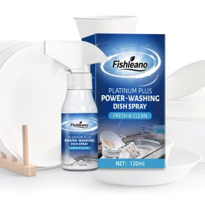 FISHLEANO Eco Friendly Heavy Duty Dishwashing Spray Dish Soap Liquid Cleaner 120ml Customizable Pots Pans Kitchen Equipment