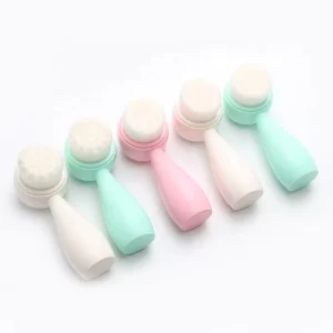 Facial Cleansing Brush Massager Scrub Exfoliating Double Sided PP Material