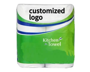 Factory 2ply Super Absorbent Kitchen Paper Towel Roll Soft Kitchen Towel for Cleaning