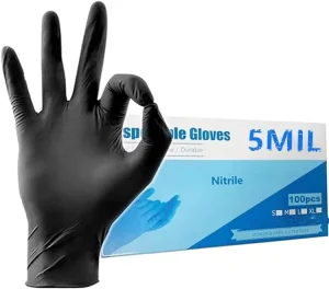Factory 5 Mil Latex Free Tattoo Industry Barber Food Service Car Household Cleaning Manicure Disposable Glove Nitrile Gloves