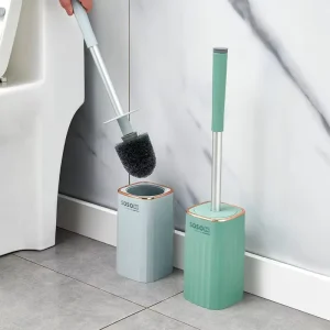 Factory Creative Toilet Brush With Base Cleaning Soft Brush Multicolor Toilet Brush Set with Holder