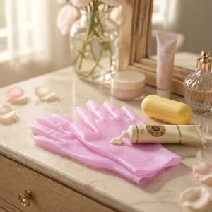 Factory Custom Logo Silicone Hand Mask Gloves Anti slip Seamless Stretch Reusable Anti Crack Moisturizing SPA Care Gloves