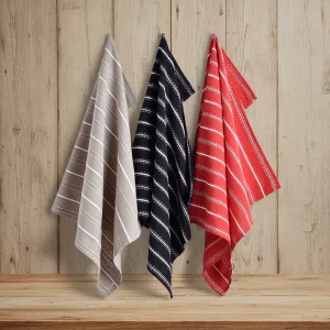 Factory Customized 100% Cotton Yarn Woven Eco Friendly Plaid Pattern Kitchen Tea Dish Towel Set Soft Quick Dry