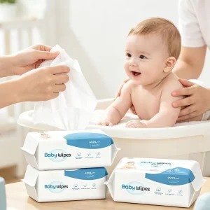 Factory Customized OEM ODM Private Label Baby Wet Wipes Organic Baby Wipes Biodegradable Non Woven Wipes