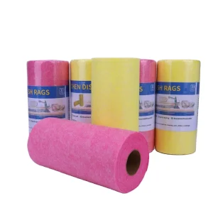 Factory Direct Kitchen Cleaning Cloths 1/2 Ply Viscose Polyester Towel Absorbent Kitchen Towel Paper Roll