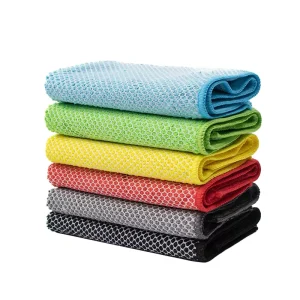 Factory Direct Microfiber Cleaning Towel Bulk 30x30cm Reusable Household Rags Multi-purpose Kitchen Dish Washing Cloths