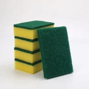 Factory Direct Sale Scourer Sponge Washing Scrubber Green Yellow Orange White Kitchen Scouring Pads