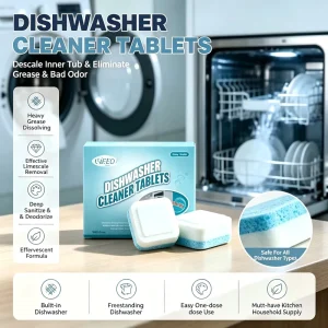 Factory Direct Supply Dishwasher Descaler Tablets Custom Logo Box Non corrosive Home Care Cleaner